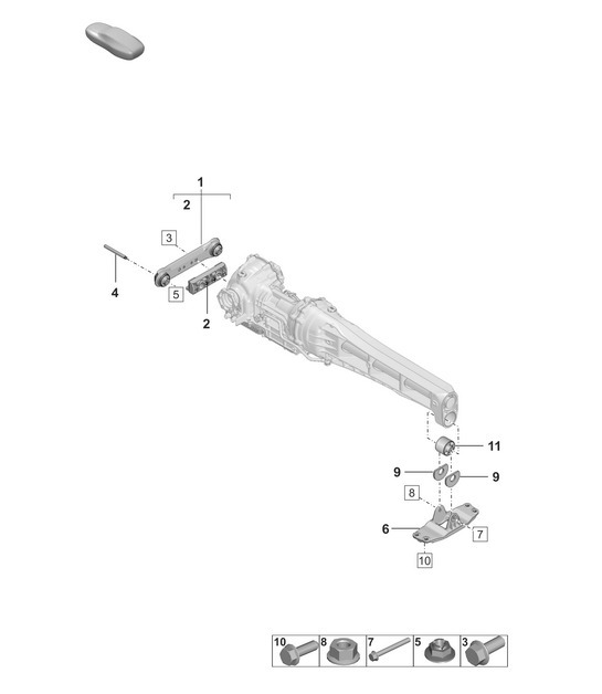 Diagram 304-300 Porsche Cayman 718C (982C) 2017>> Transmission
