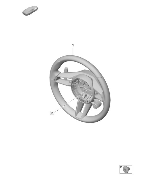 Steering wheel - PDK - (PR:G1F,G1G+
1MB,2ZC+8LA, 8LH)  992.1 Carrera 2019 - 2024