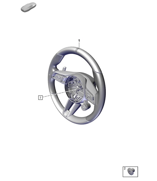 Steering wheel - PDK - Race-Tex  (PR:E7S) 992.1 DAKAR  2019 - 2024