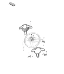 Accessories / Steering wheel PR:G1L, G1M+1MB, 1MT, 1XR, 2FS, 2PF, 2PJ, 2ZC, 2ZF+8LA, 8LH, 8LU) 992.1 Carrera 2019 - 2024