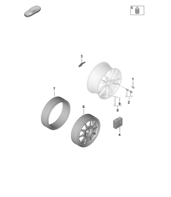 Individual parts (PR:1PA, 1PD)  992.1 Carrera 2019 - 2024