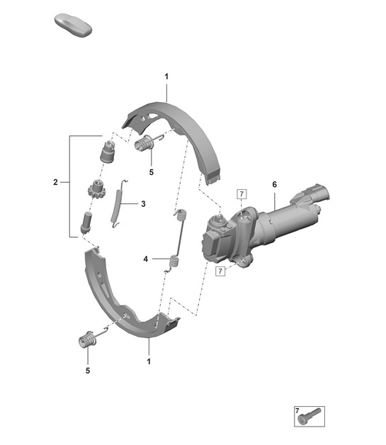 Parking brake - PR:L0L, L0R -  992.1 Carrera  D >>- 28.11.2021