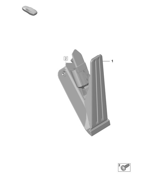 Diagram 704-000 Porsche 992 (911) MK1 2019-2024 Hand Lever System, Pedal Cluster 
