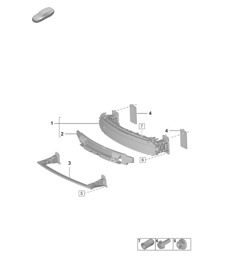 Bumper carrier - FRONT - Sport Design Package - Cabrio / Targa  992.1 Carrera 2019 - 2024