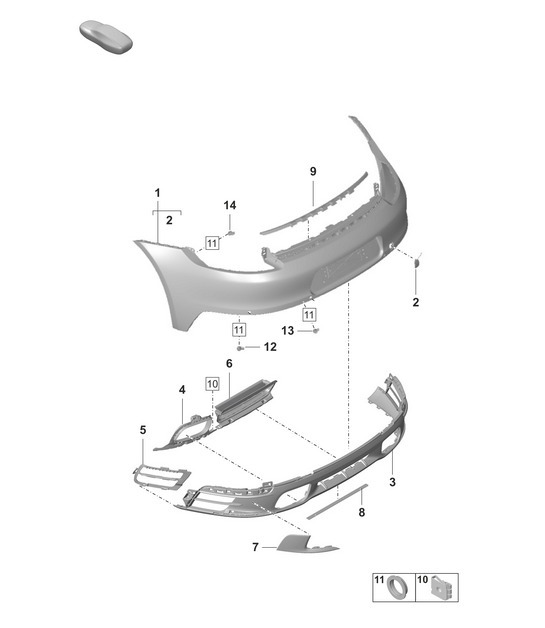 Diagram 802-510 Porsche 971.2 Panamera 4 E-Hybrid 2.9L V6 2021-23 