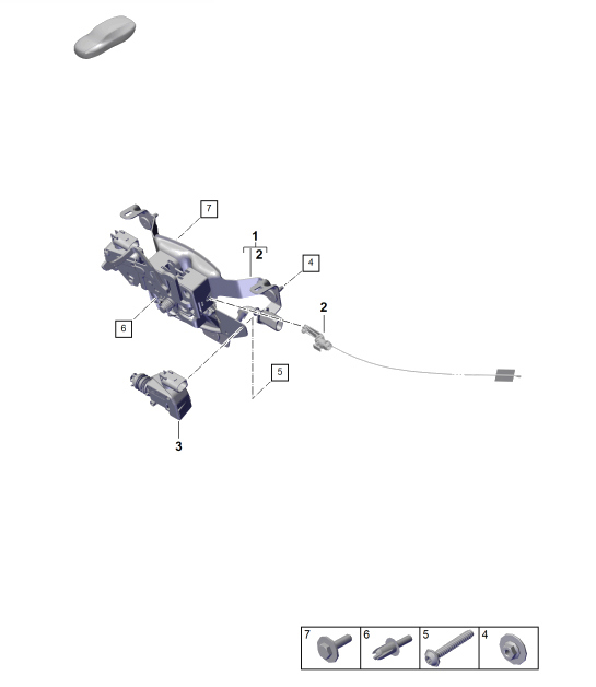 Diagram 803-050 Porsche 971.2 Panamera Turbo S 4.0L V8 2021-23 