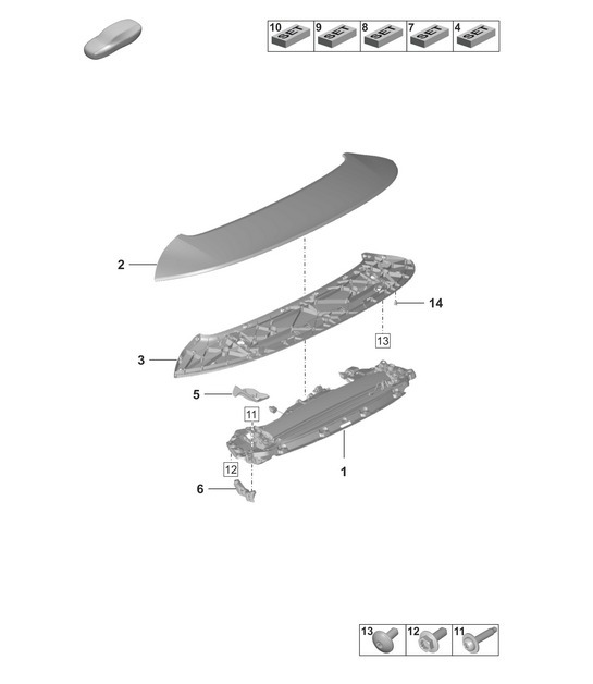Diagram 803-150 Porsche Boxster 718 (982) 2017>> Body