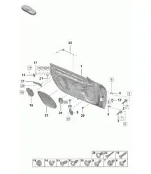Door shell  992.1 Carrera 2019 - 2024
