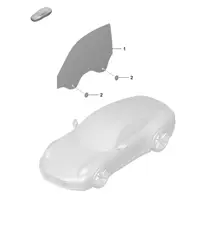 Door window  992.1 Carrera 2019 - 2024