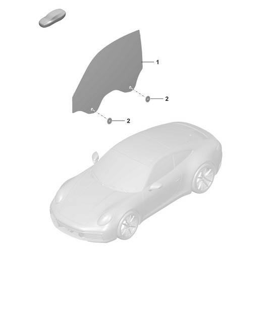 Diagram 805-010 Porsche 997 (911) MK2 2009-2012 Body