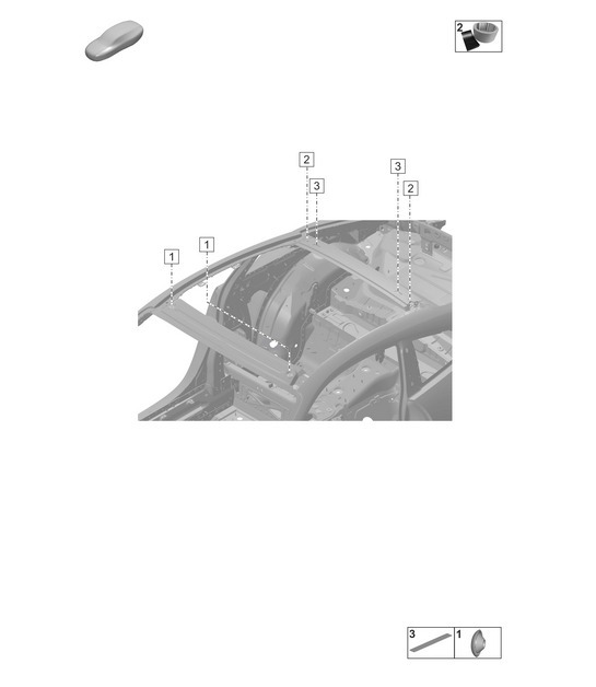 Diagram 806-250 Porsche Macan (95B) MK1 (2014-2018) Body