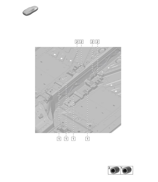 Connector for tunnel / Underbody 992.1 Carrera 2019 - 2024
