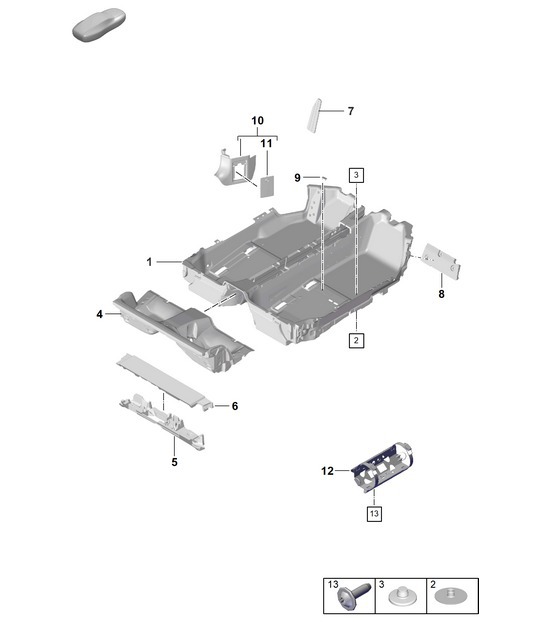 Diagram 807-130 Porsche Taycan (9J1) MK2 2024>> 