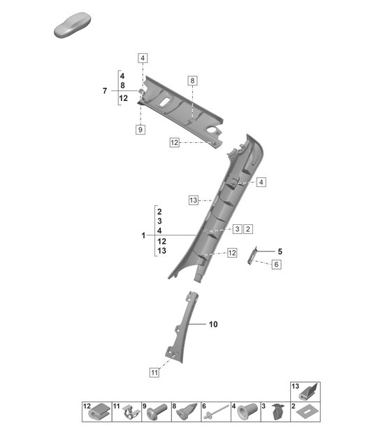 Diagram 807-210 Porsche Macan-e (95C) Electric 2024>> 