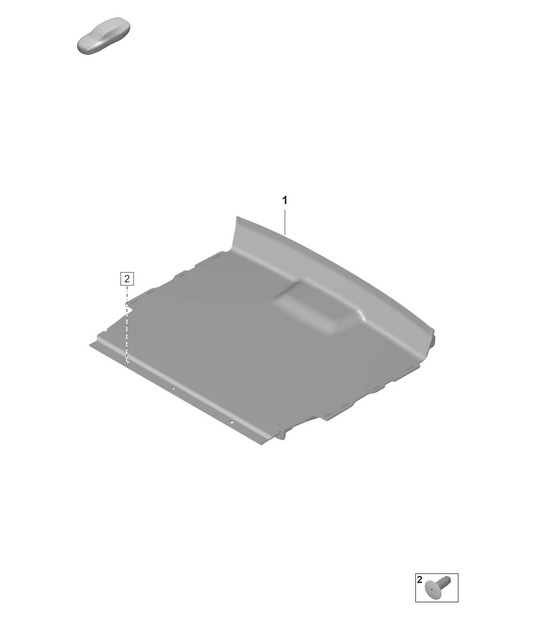 Convertible top storage area  992.1 Carrera 2019 - 2024