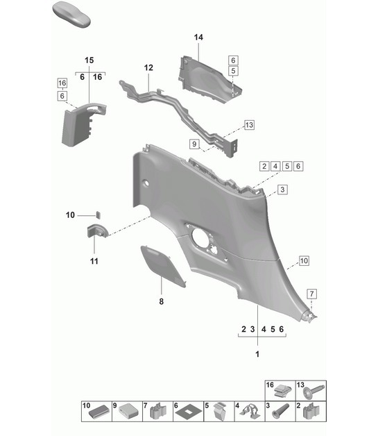 Diagram 807-320 Porsche 991 (911) MK2 2016-2019 Body