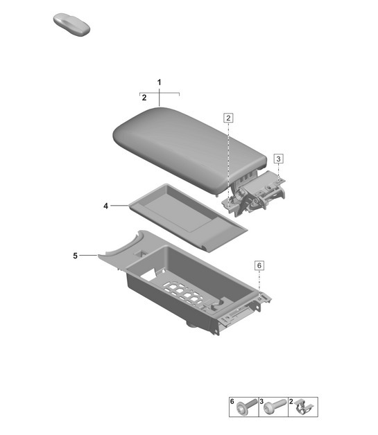 Diagram 809-350 Porsche Cayenne 9PA (955) 2003-2006 Body