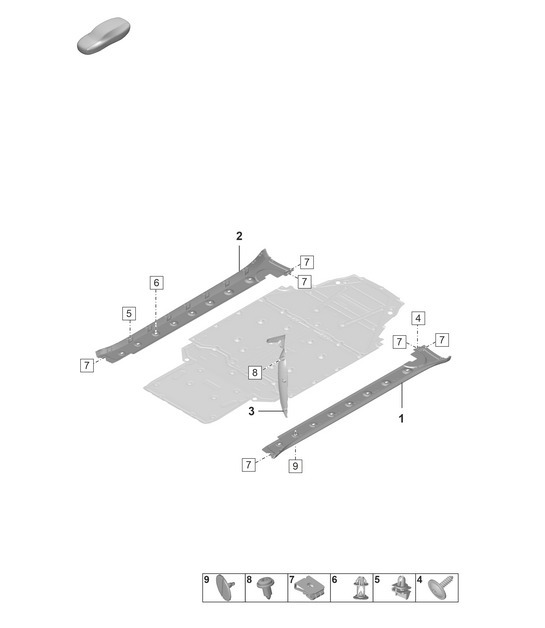 Diagram 810-500 Porsche Macan (95B) MK1 (2014-2018) Body