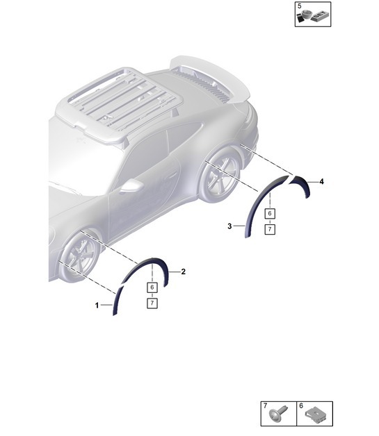 Diagram 810-600 Porsche Cayenne 9PA (955) 2003-2006 Body