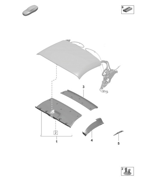 Diagram 811-360 Porsche Macan (95B) MK1 (2014-2018) Body