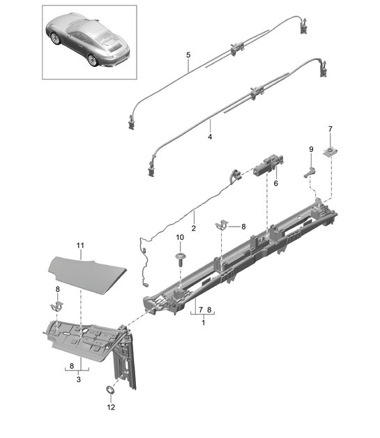 Diagram 811-400 Porsche Macan (95B) MK1 (2014-2018) Body