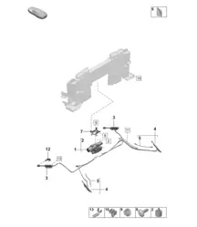 Drive unit / Hydraulic system for actuating convertible roof  - Cabriolet (PR:K8K) - 992.1 Carrera 2019 - 2024