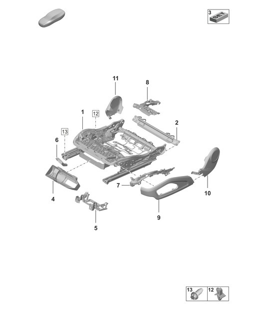 Diagram 817-100 Porsche 971.2 Panamera 4 E-Hybrid 2.9L V6 2021-23 