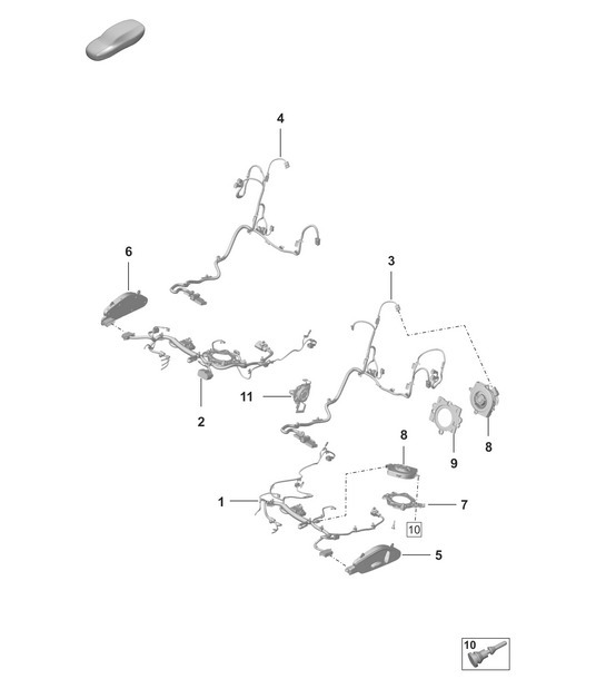 Diagram 817-500 Porsche 964 (911) RS 3.8L 1991-93 Body
