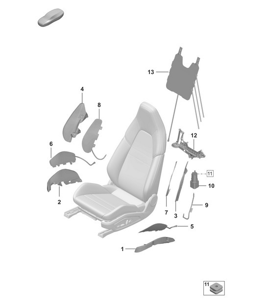 Diagram 817-620 Porsche Macan (95B) MK1 (2014-2018) Body