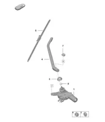 Rear window wiper 992.1 Carrera 2019 - 2024