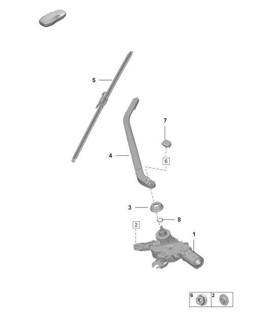 Diagram 904-050 Porsche Cayman 718 2.0L PDK (300 Bhp) Electrical equipment
