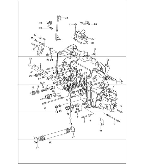 crankcase left 993 1994-98