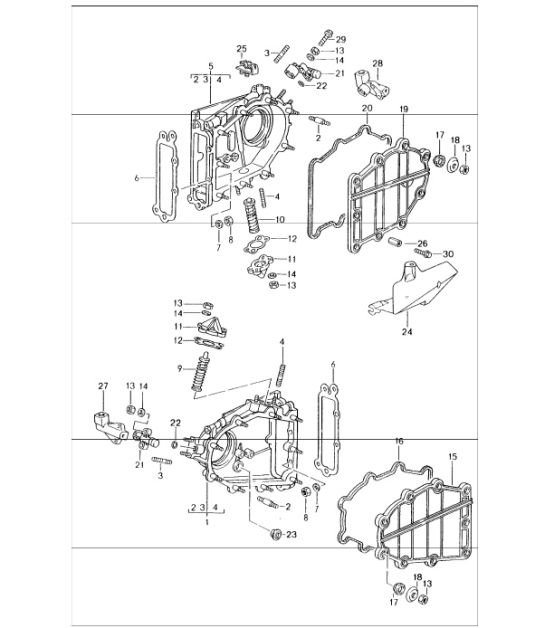 chain case and chain adjuster 993 1994-98