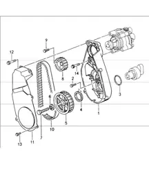 driving mechanism power-steering pump 993 1994-98