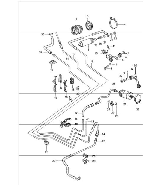 fuel system 993 1994-98