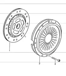 clutch 993 CARRERA M64.05/07 and 993 TURBO M64.20 1994-98