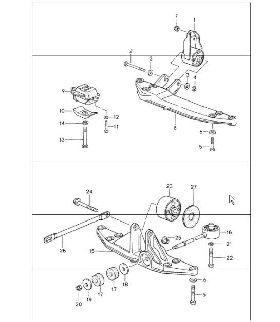 Diagram 307-00 Porsche 997 (911) MK2 2009-2012 Transmission