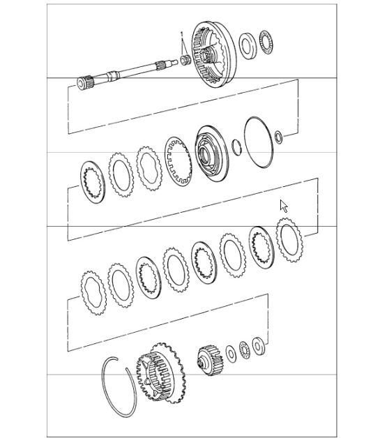 tiptronic drive shaft 993 CARRERA A50.04/05 1994-98