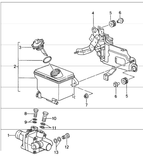 power steering p,ower-steering pump and container 993 TURBO 1994-98