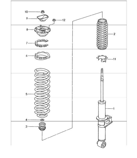 shock absorber and coil spring 993 1994-98