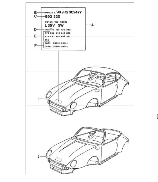 Diagram 801-00 Porsche Carrera GT (2003-2006) 
