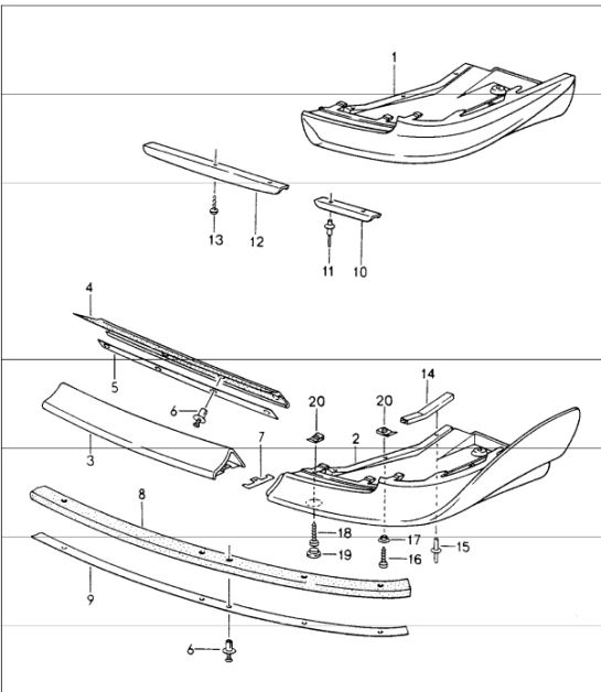 front spoiler 993 1994-98