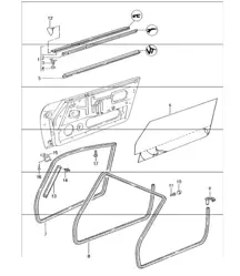 seal doors 993 1994-98