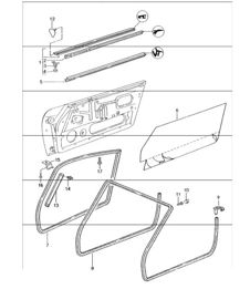 seal doors 993 1994-98