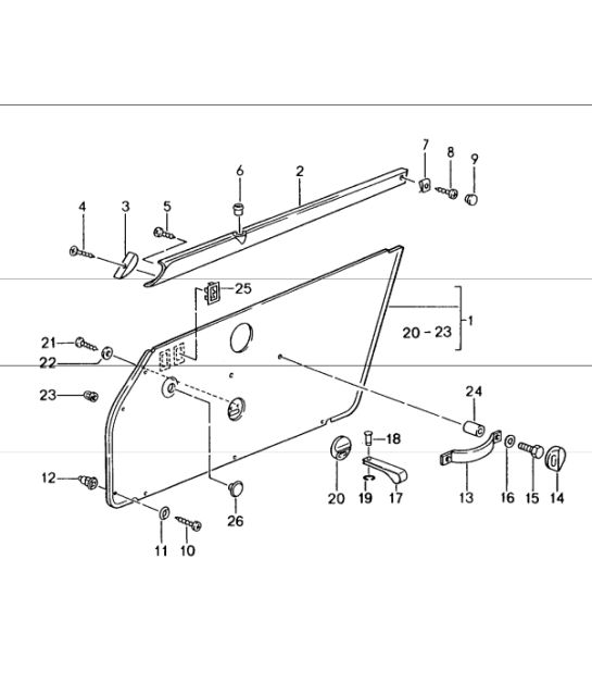 interior equipment doors 993 CARRERA RS 1994-98