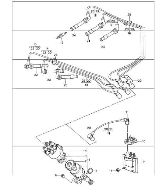 engine electrics 993 TURBO M64.60 1995-98
