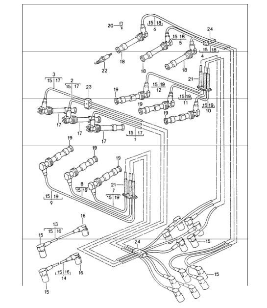 Diagram 901-02 Porsche Macan (95B) MK1 (2014-2018) Electrical equipment