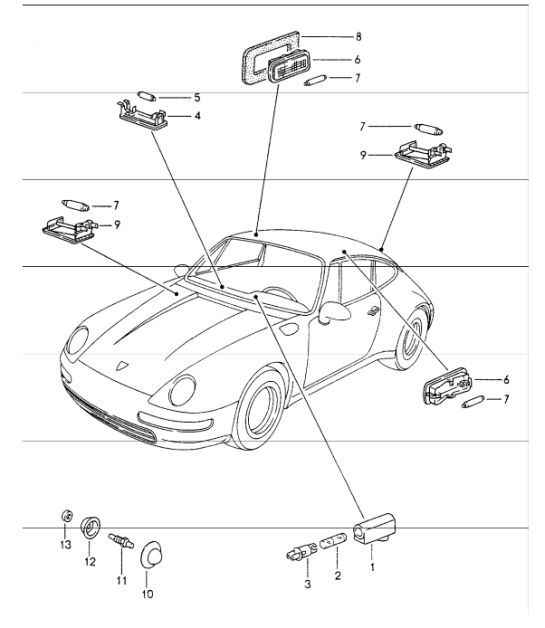 Diagram 903-04 Porsche Macan (95B) MK1 (2014-2018) Electrical equipment