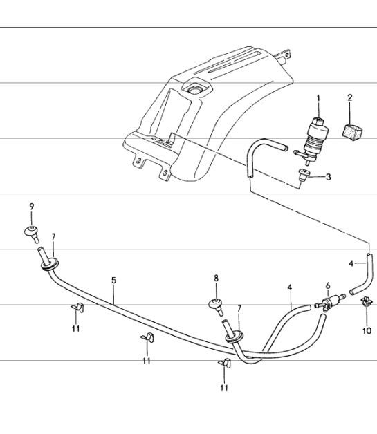 Diagram 904-20 Porsche 914 (1970-1976) Electrical equipment
