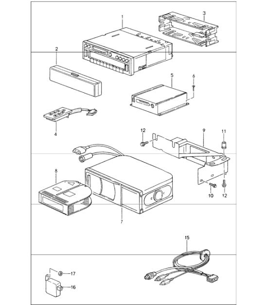 radio booster 993 TURBO F 99TS3 71090>> 1996 ONWARDS